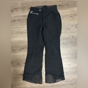Bogner Ski Pants Black Wool Blend Size 10 Vintage Made in USA